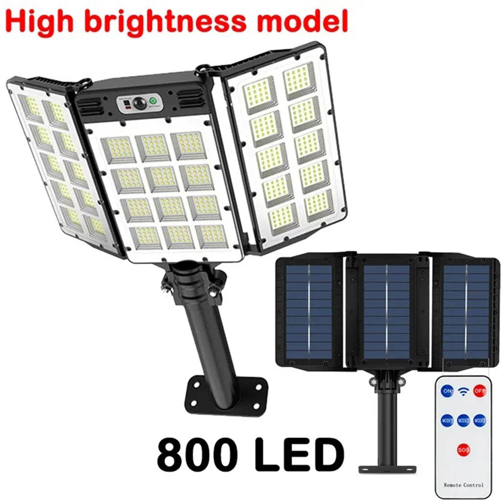 Applique Murale LED Solaire Intelligente 800 LED avec Détecteur de Mouvement Radar