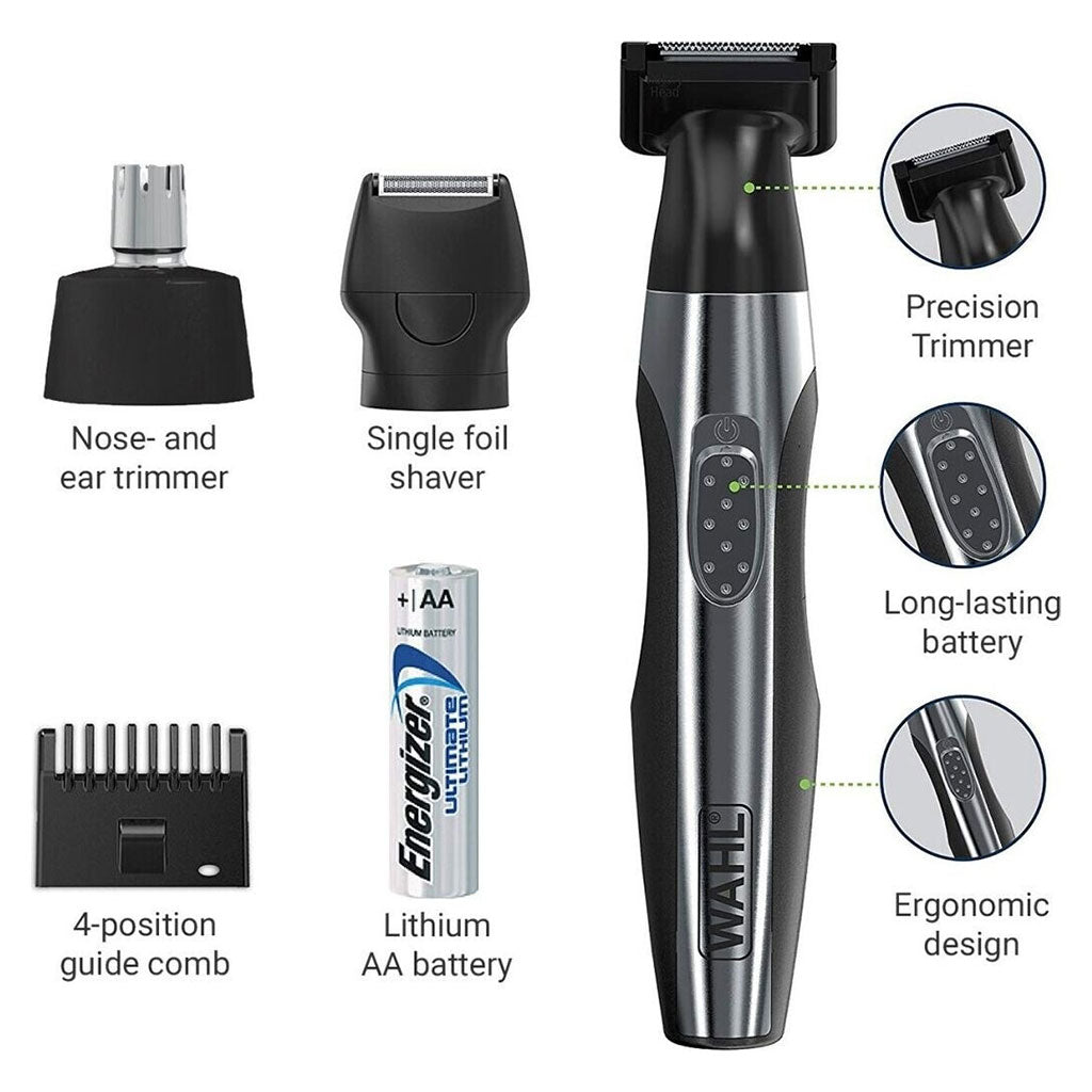 Kit Grooming Homme Wahl Deluxe – Tondeuse Sans Fil & Accessoires Voyage