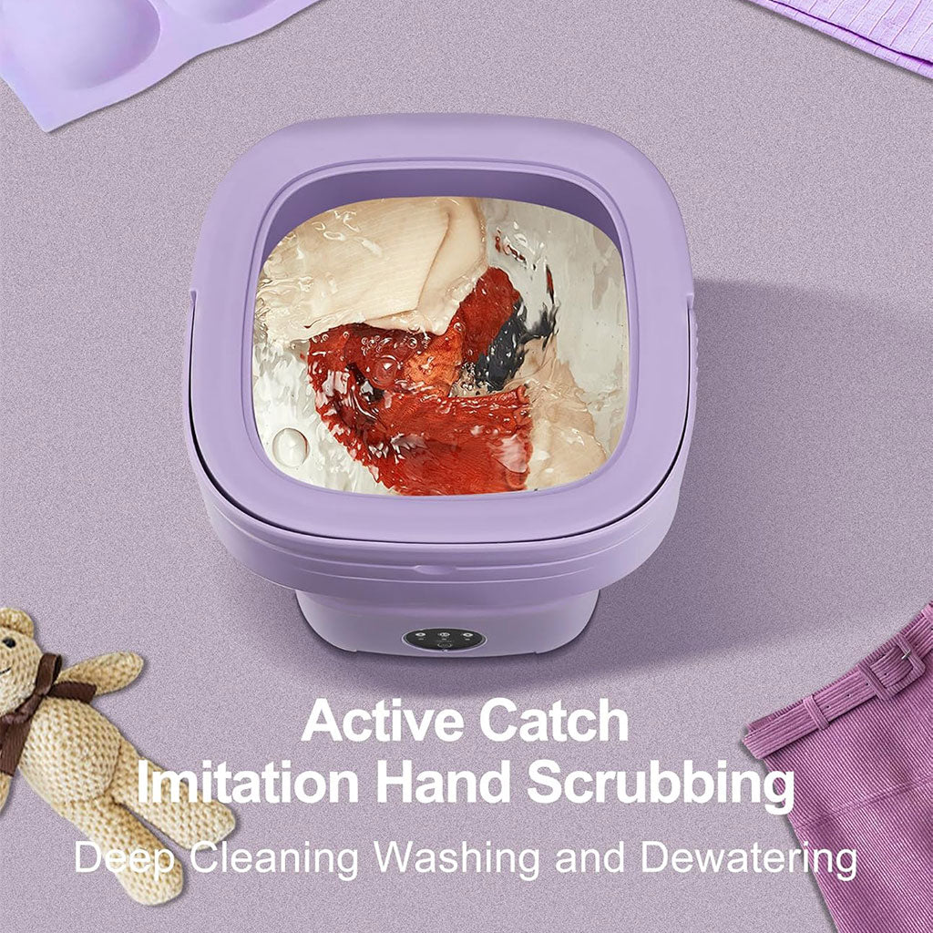 Mini Machine à Laver Pliable et Portable : Hygiène et Praticité en un Seul Geste