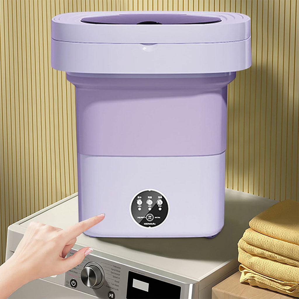 Mini Machine à Laver Pliable et Portable : Hygiène et Praticité en un Seul Geste