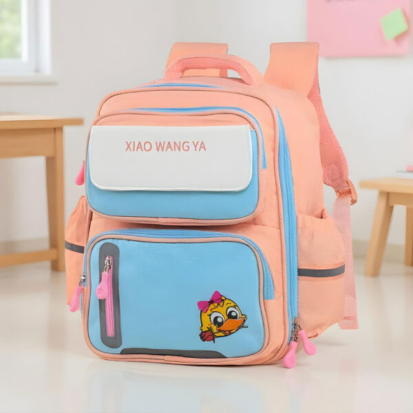 Sac à Dos Scolaire Xiao Wang Ya Rose – Confort, Sécurité et Design Ergonomique
