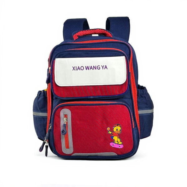 Sac à Dos Scolaire Xiao Wang Ya Rouge – Confort, Sécurité et Design Ergonomique