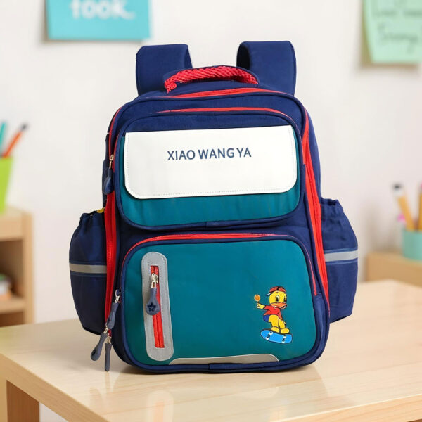 Sac à Dos Scolaire Xiao Wang Ya Bleu – Confort, Sécurité et Design Ergonomique
