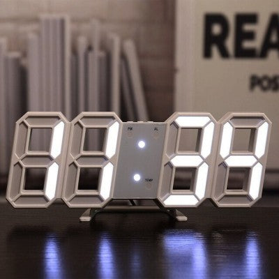 Horloge Murale LED 3D – Affichage Automatique & Design Moderne