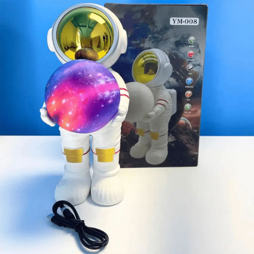 Lampe Lune Astronaute 3D pour Enfants – LED Multicolore & Haut-Parleur Bluetooth