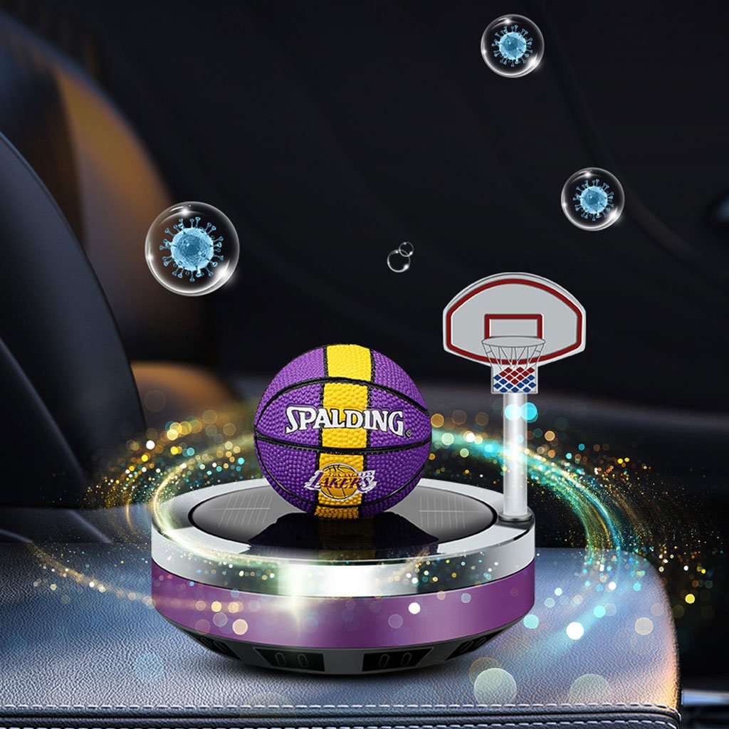 Purificateur d’Air Solaire Rotatif pour Voiture – Design Basketball image 2
