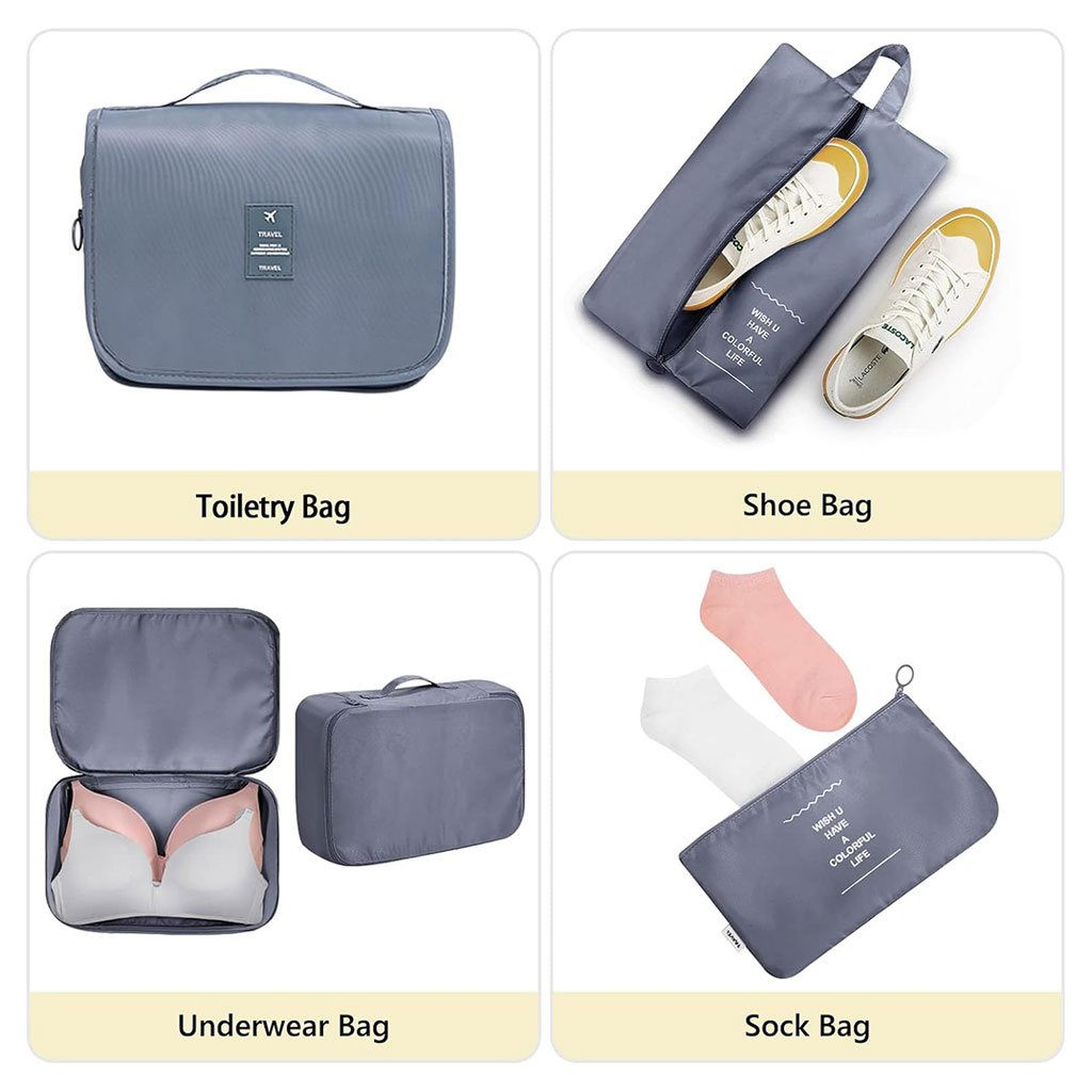 Organisateurs de Valise 8-en-1 – Cubes de Rangement Compressibles et Étanches image 5