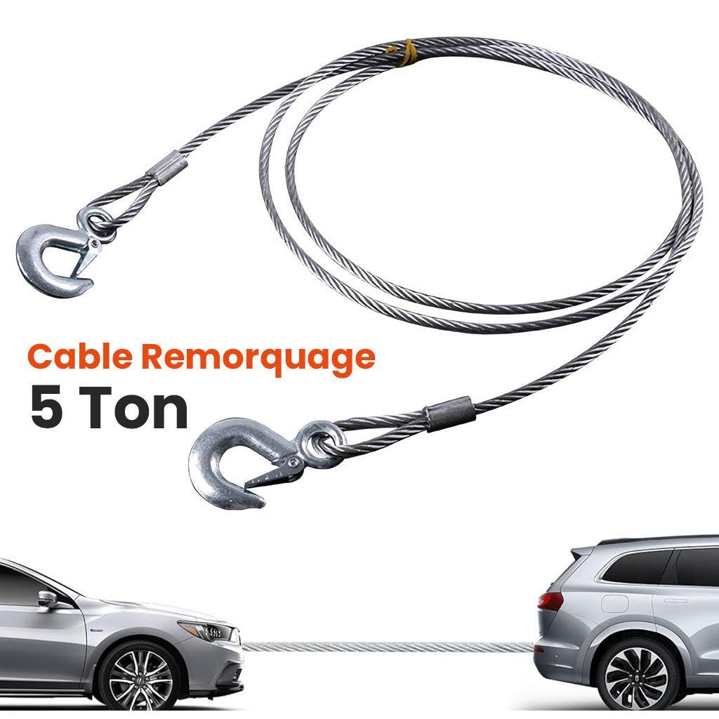 Câble de Remorquage Voiture – Capacité 5 Tonnes image 0