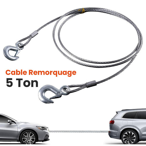 Câble de Remorquage Voiture – Capacité 5 Tonnes image 0