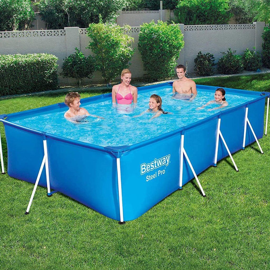 Piscine Tubulaire Rectangulaire Steel Pro 400 x 211 x 81 cm Bestway – مسبح عائلي بإطار قوي وسعة كبيرة image 5
