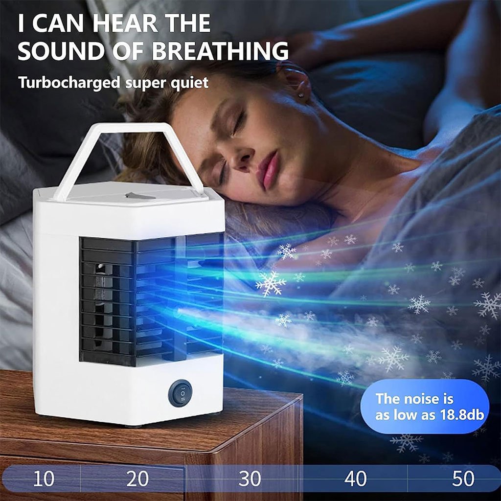 Ventilateur Portable Refroidisseur à Brume – 3 Modes, USB, 120° Grand Angle image 4