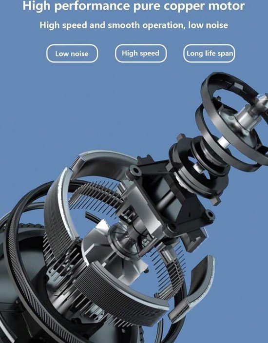 Ventilateur Voiture 12V Compact – Silencieux & Rotatif 360° image 4