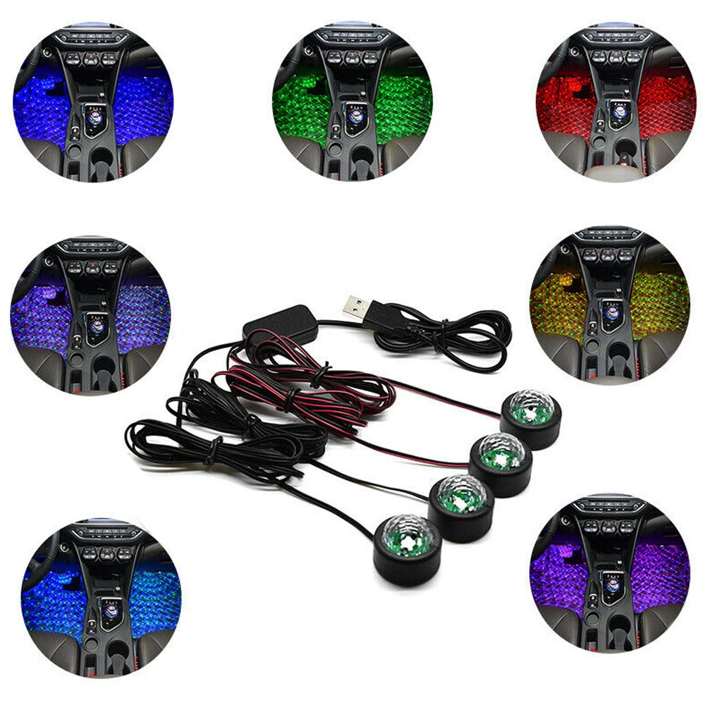 Éclairage LED Ambiance Étoilée USB – 4 Lumières Multicolores image 5