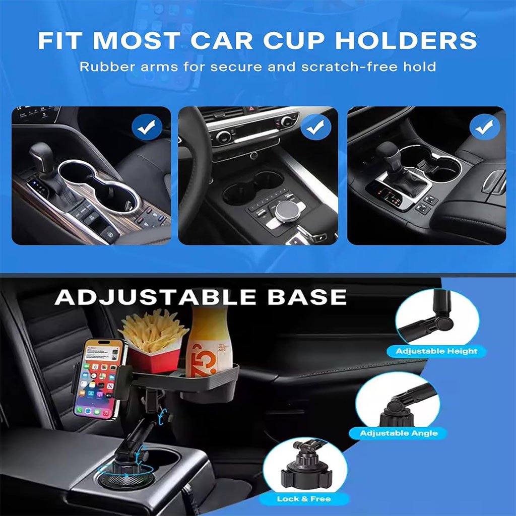 Tablette de voiture rotative pour porte-gobelet – pratique et stable image 6
