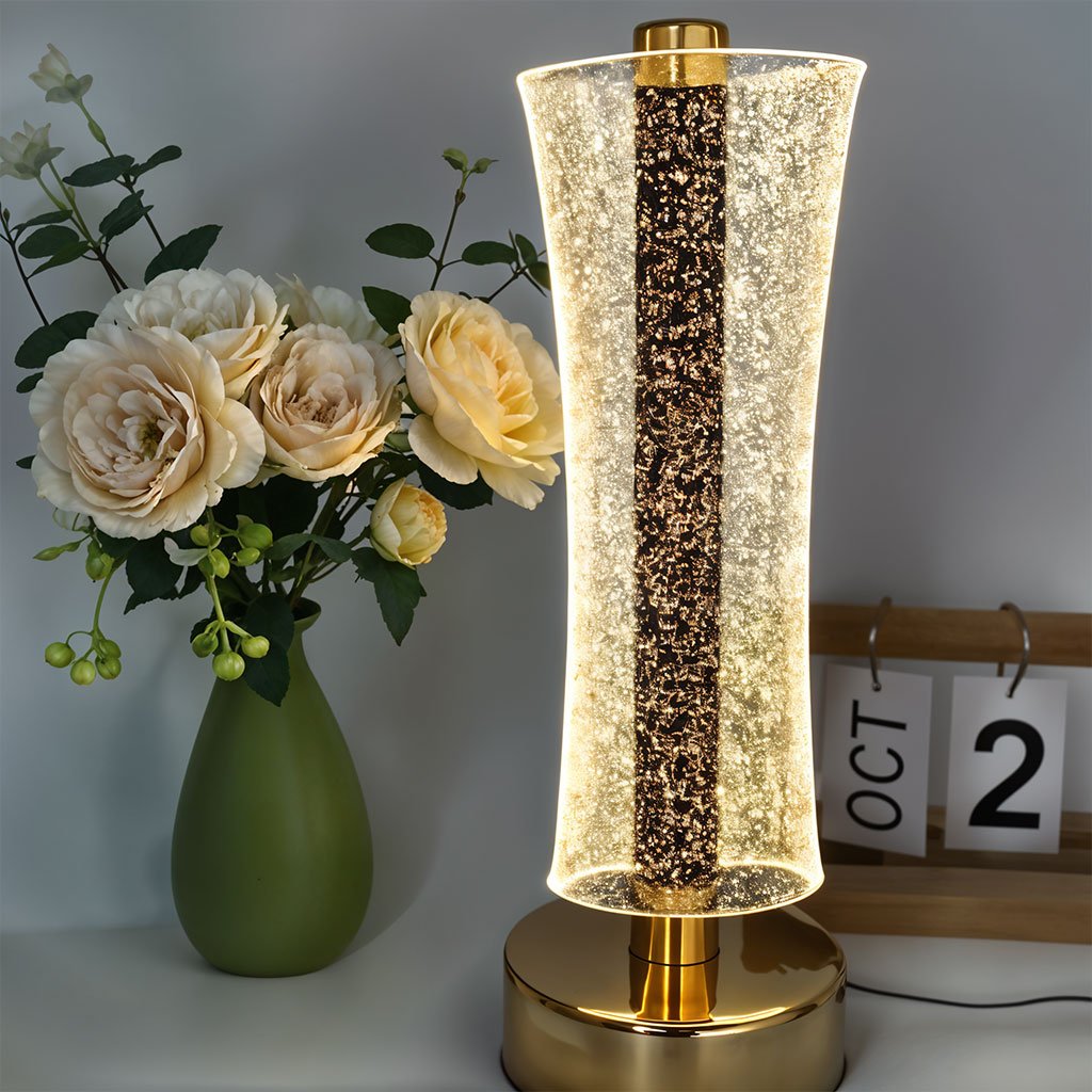 Lampe LED Cristal Design – Rechargeable, Change Couleur, 12h d’Autonomie image 0