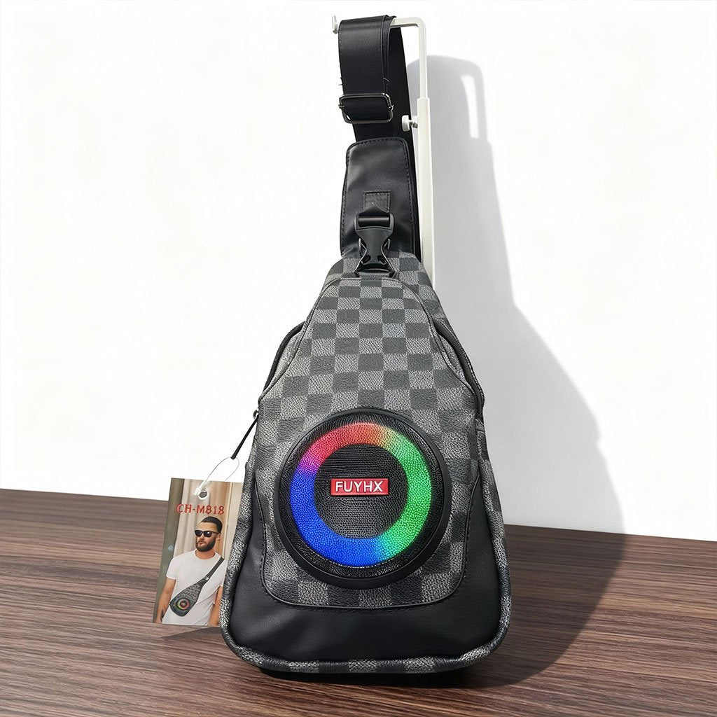 à Bandoulière avec Haut Parleur Bluetooth Rechargeable RGB CH-M818 image 5