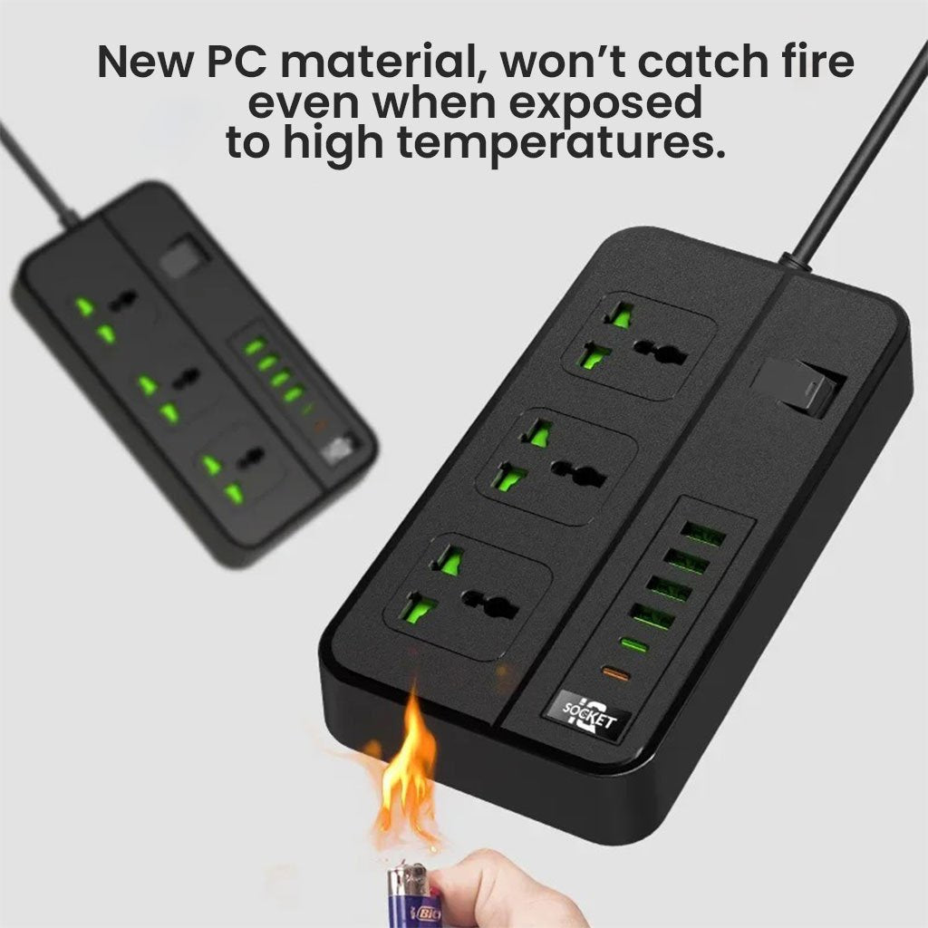 Multiprise Universelle avec Ports USB et Type-C – Sécurité et Performance au Quotidien image 4