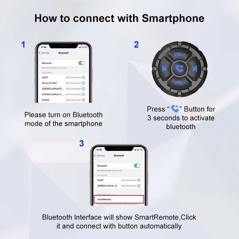Télécommande Bluetooth Multimédia – Contrôle Facile & Sécurisé  image 9
