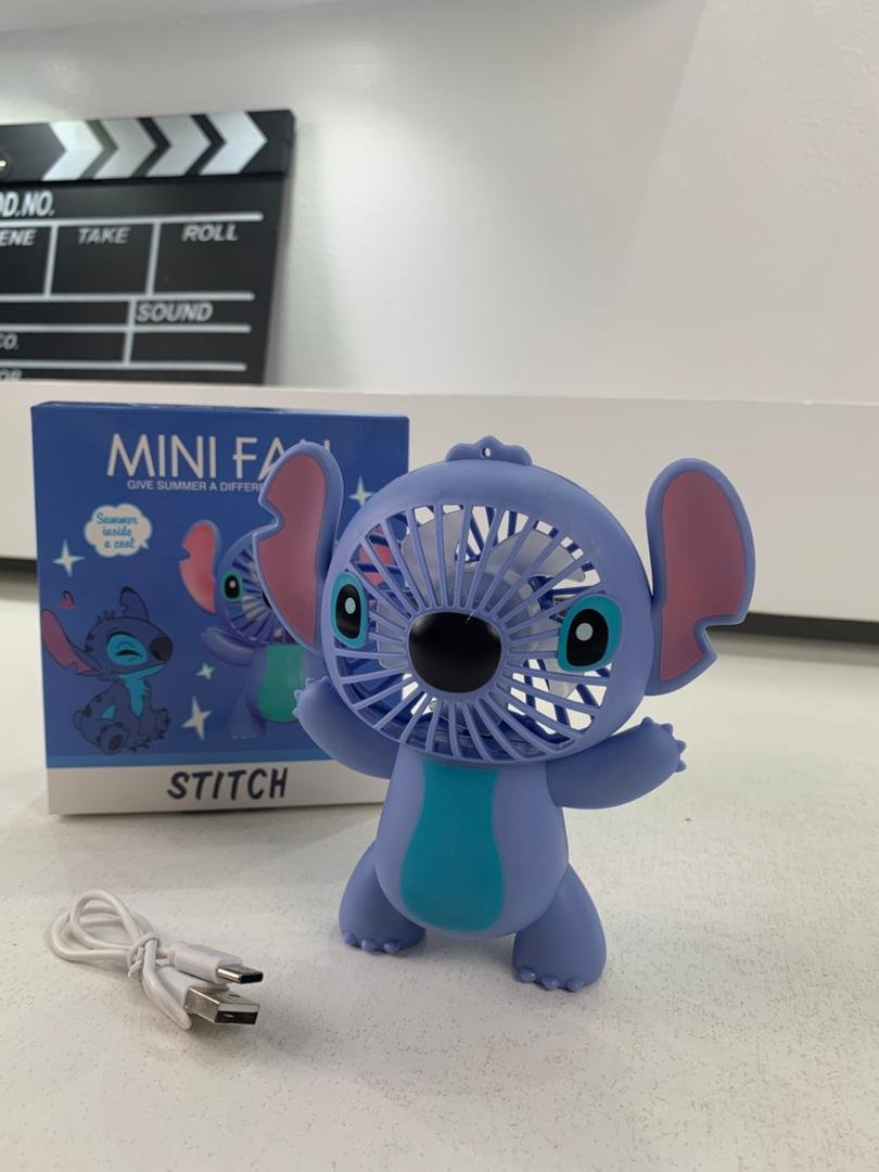 Mini Ventilateur Portable Stitch – USB & Design Mignon image 2