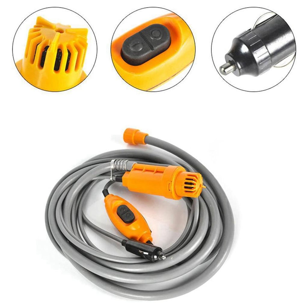 Douche Voiture Portable 12V avec Débit Réglable et Ventouse image 1