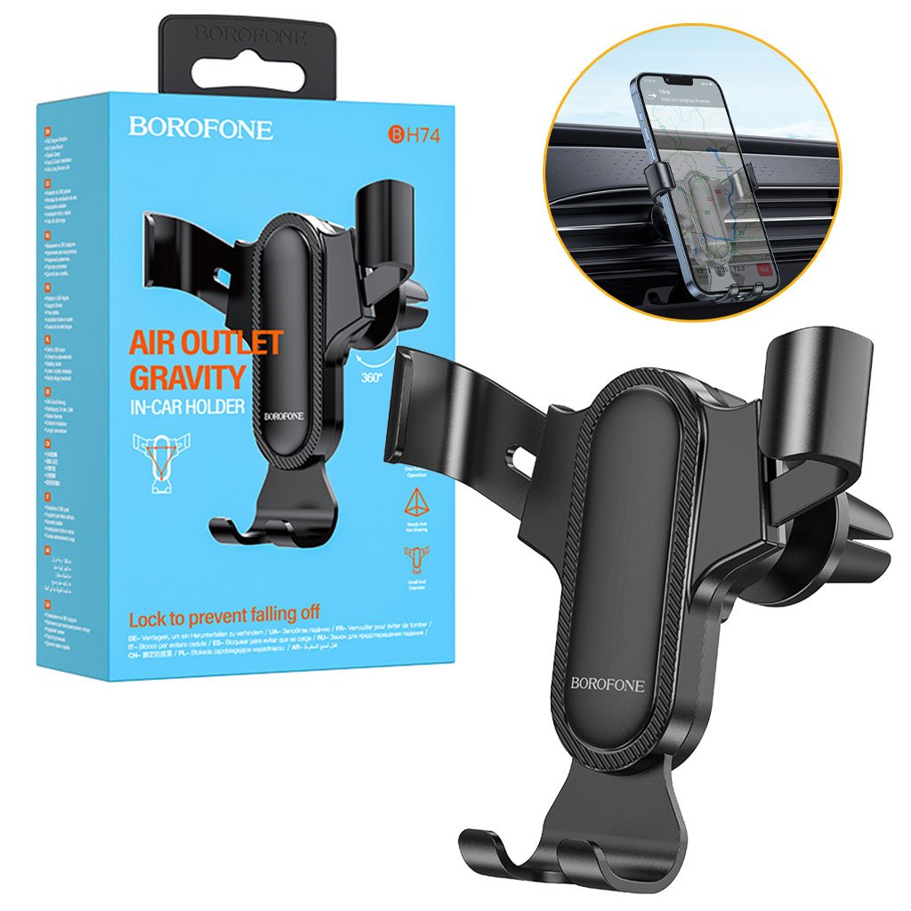 Support Téléphone Voiture à Grille d’Aération – Compact et Universel image 1