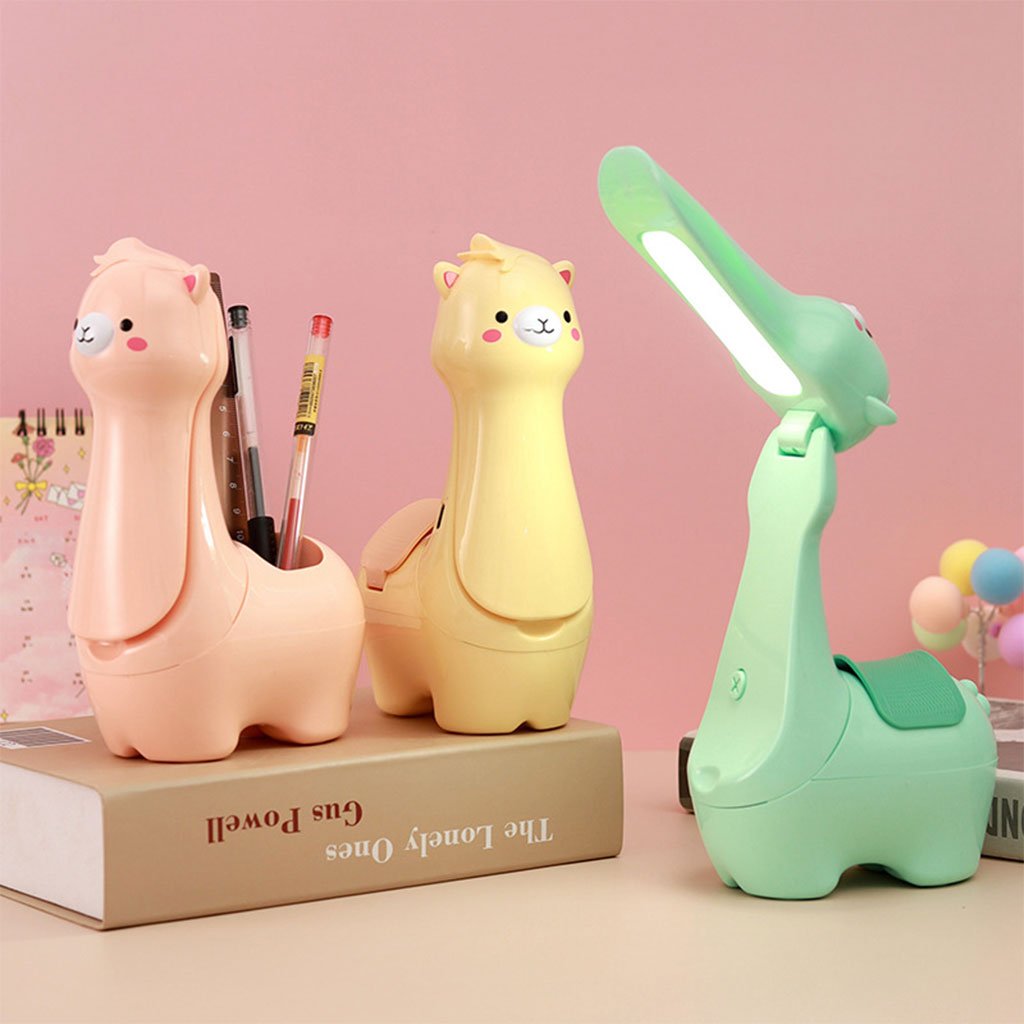 Lampe de Bureau Lama pour Enfants – Éclairage Doux, Apaisant et Organisateur de Bureau image 0