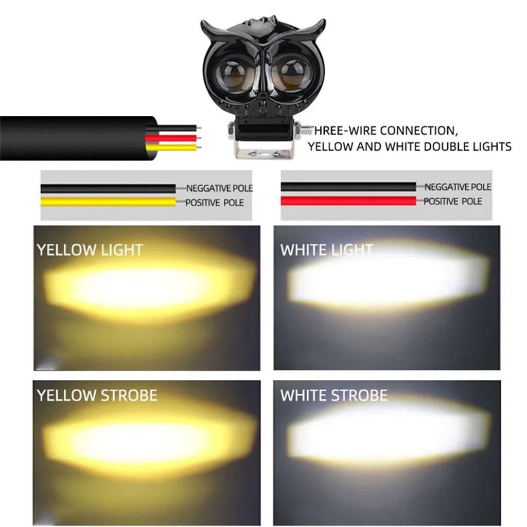 Lumière de hibou antibrouillard LED pour la moto – Durabilité et Résistance aux Intempéries image 5