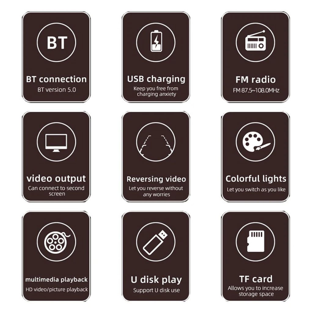 Autoradio Multimédia 4.1" avec Bluetooth et Support Caméra de Recul image 9