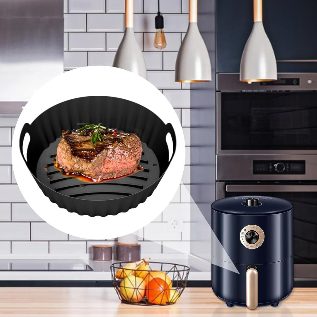Lot de 3 Moules en Silicone : Cuisson Saine et Air Fryer Pro