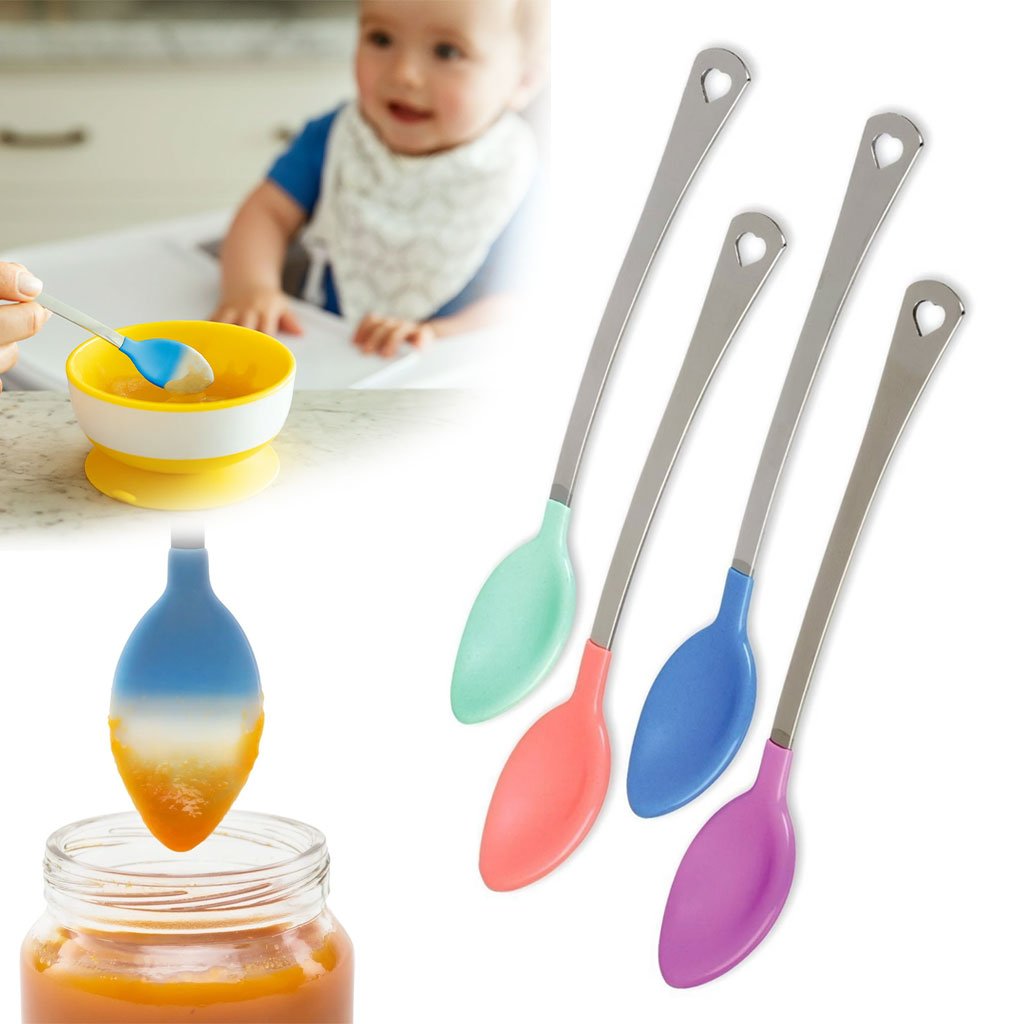 Cuillère intelligente pour bébé White Hot® – Sécurité et confort à chaque bouchée image 3