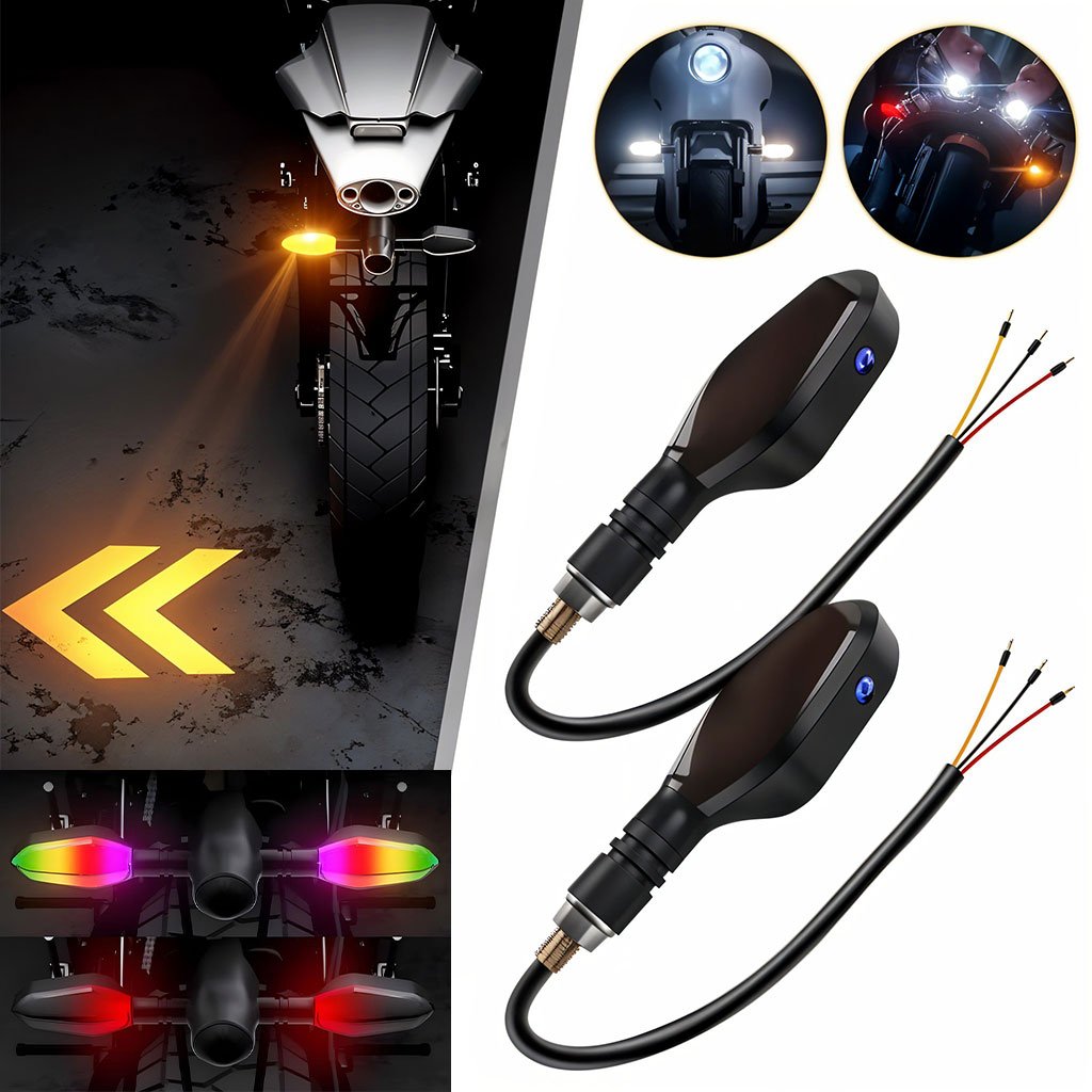 Clignotants LED pour motos – 27 modes lumineux image 0