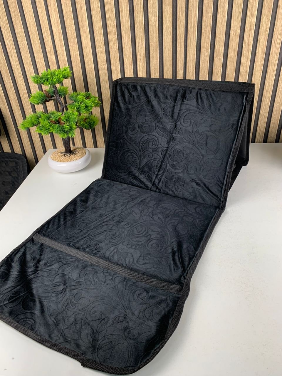 Tapis de prière Sultan pliable avec dossier intégré – Confort et stabilité partout image 1