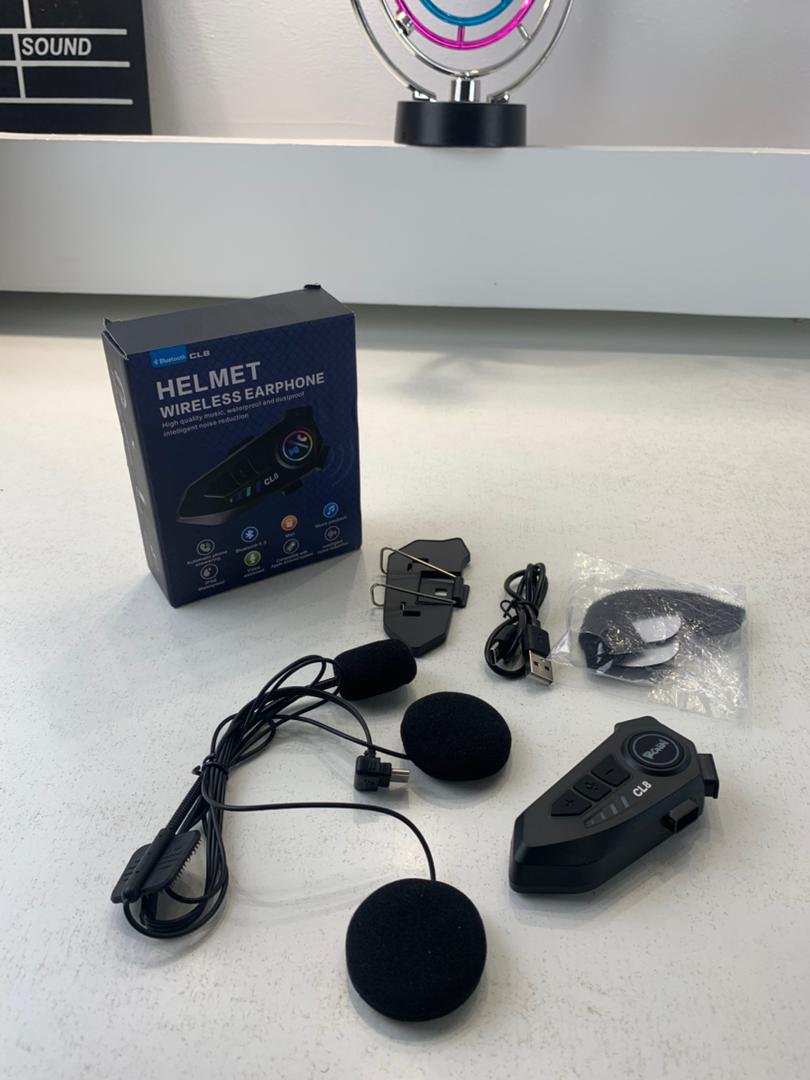 Microphone Casque Moto Sans Fil CL8 Bluetooth 5.3 avec Réduction Intelligente du Bruit image 3
