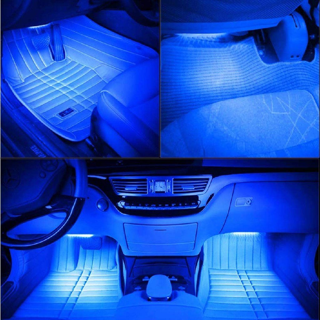 Éclairage Intérieur LED Voiture avec Télécommande – Multicolore et Musical image 3