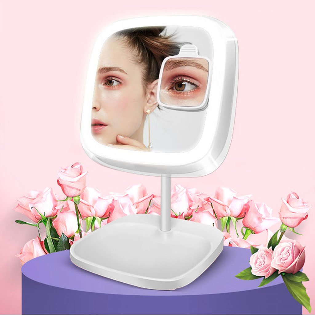 Lampe Miroir LED Maquillage et Lecture – Rechargeable avec Support Organisateur image 0