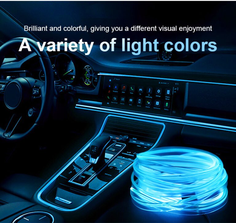 Bande LED Fibre Optique RGB + Mini Projecteur Offert – USB, Ambiance Fluo image 0