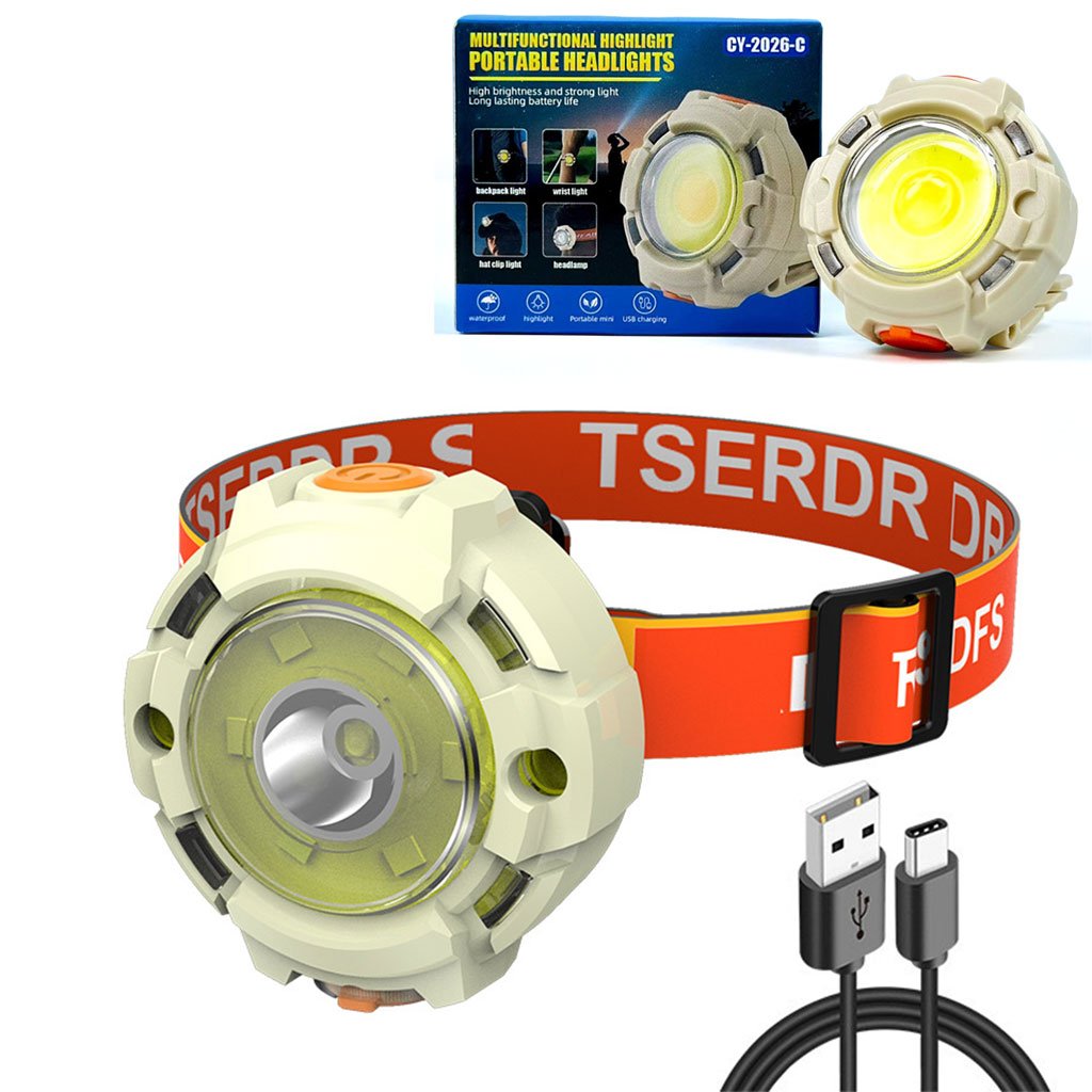 Lampe frontale LED Rechargeable pour Camping CY2026C – مصباح رأس قابل للشحن image 2