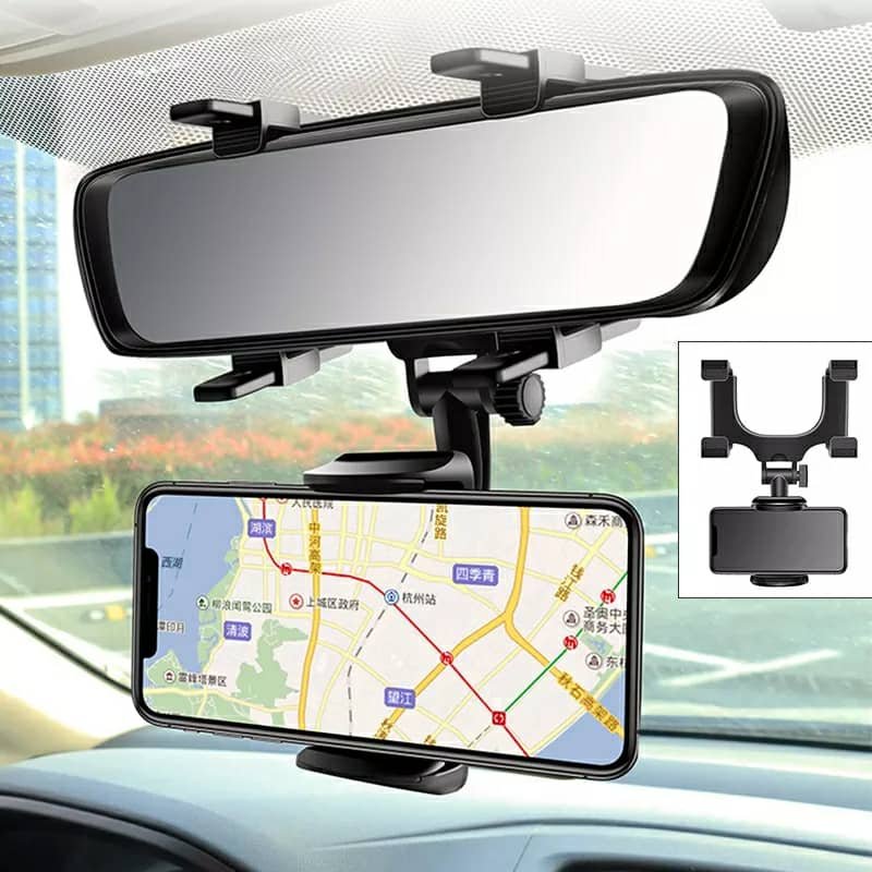 Support Téléphone Rétroviseur Voiture – Réglable et Stable, Utilisation Sécurisée image 6