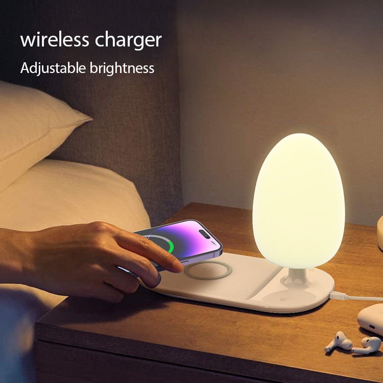 Chargeur Sans Fil 15W avec Lampe LED Intégrée – Modèle Y3, USB-C image 7