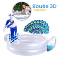 Bouée Gonflable pour Enfants – Design Paon 3D Coloré | عوامة سباحة للأطفال بشكل طائر الطاووس ثلاثي الأبعاد image 0