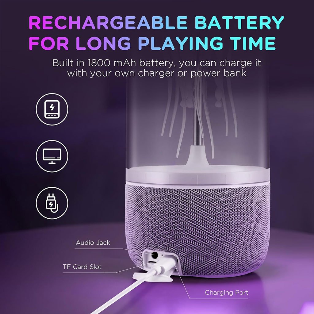 Lampe Méduse LED avec Haut-Parleur Bluetooth et Télécommande image 3