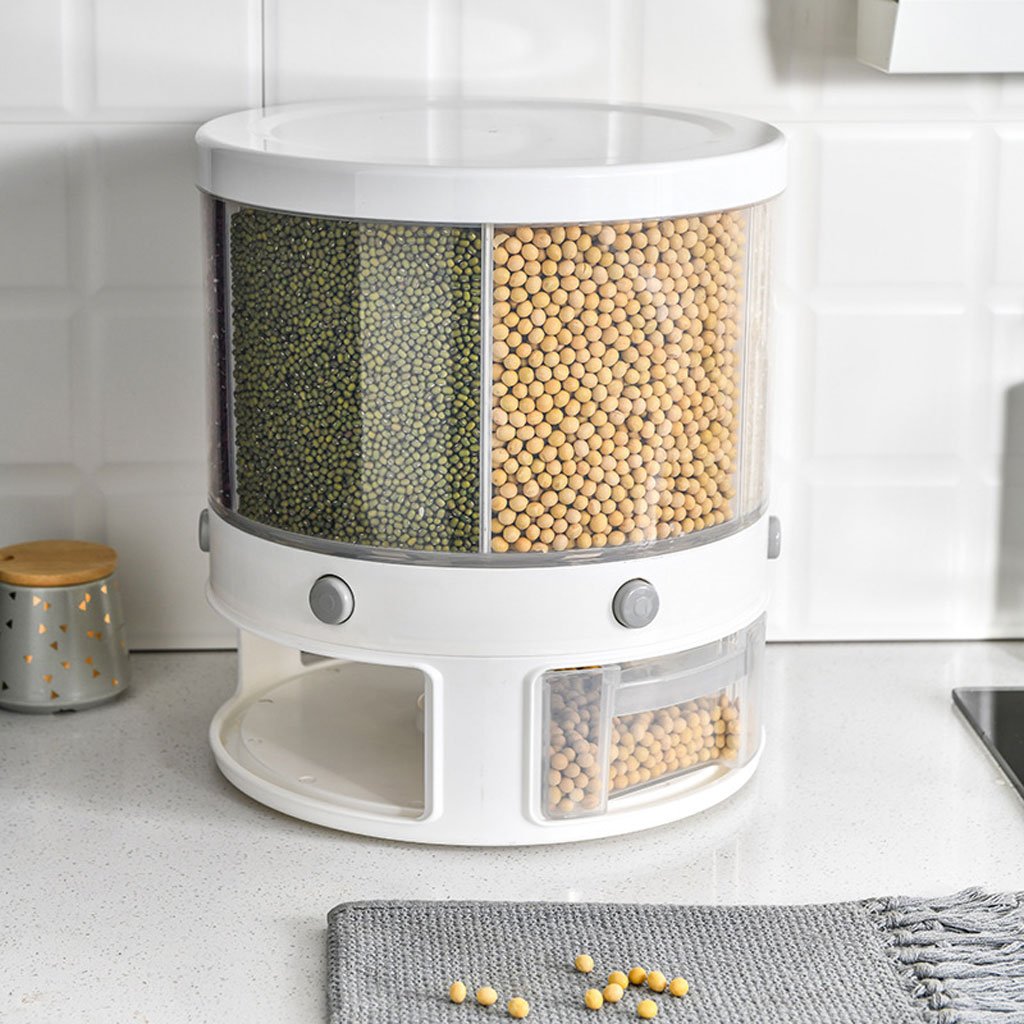 Distributeur Intelligent de Céréales Rotatif 360° – 6 Compartiments, Sans BPA image 1