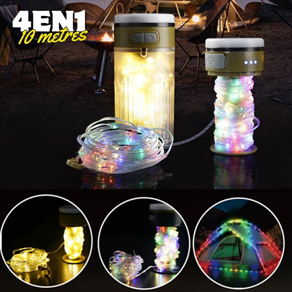 Guirlande LED Rechargeable 4-en-1 Étanche IPX4 سلسلة أضواء  قابلة لإعادة الشحن مقاومة للماء image 4