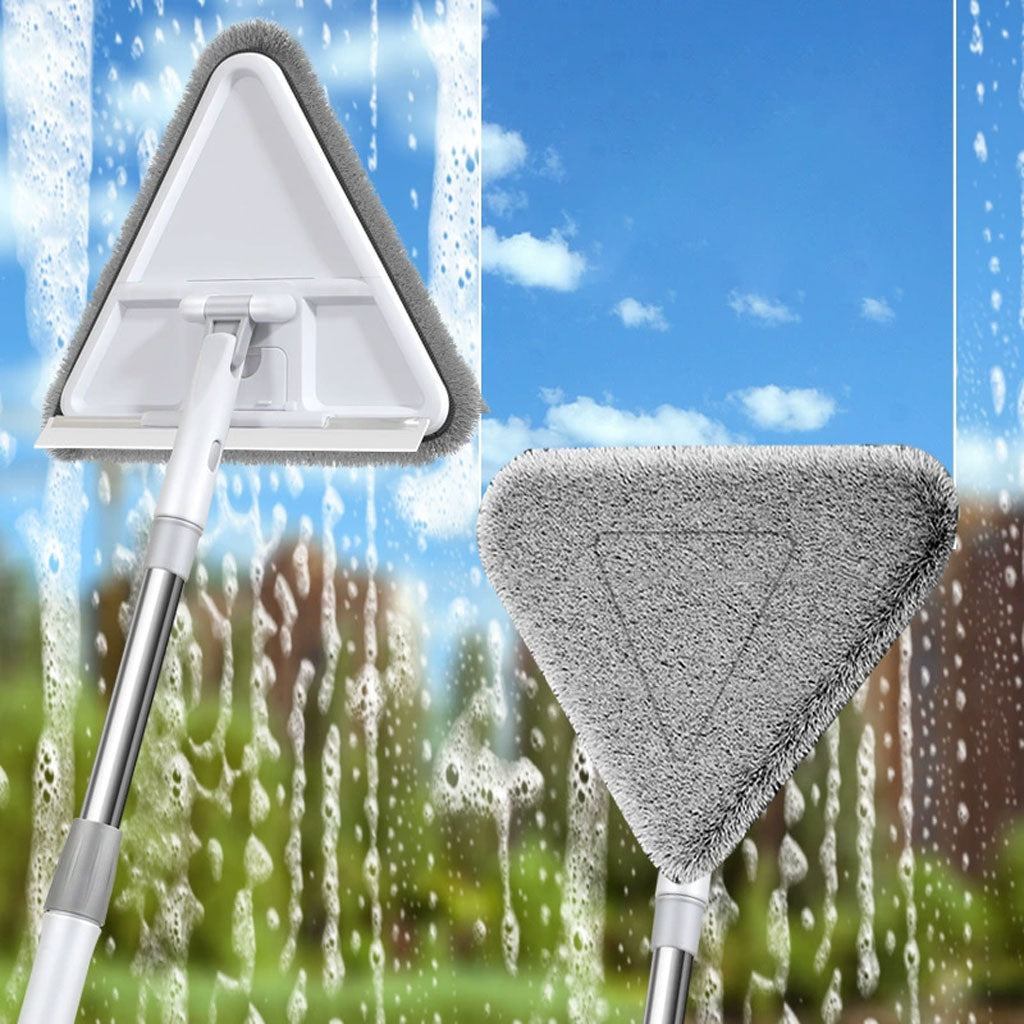 Balai Nettoyeur Mural et Plafond Télescopique 360° Flexible pour Coins Difficiles