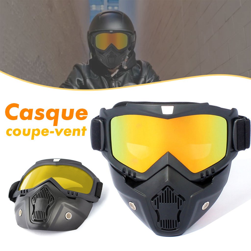 Pack Masque Moto Détachable+Gants Multifonctions Antidérapants – Protection et Performance image 5