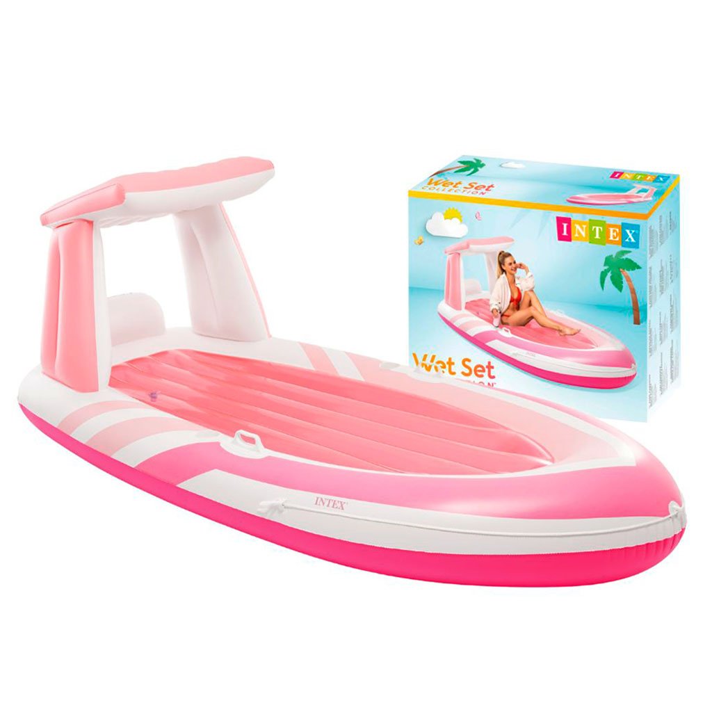 Matelas Gonflable Pink Paradise avec Toit et Porte-Gobelet Intex 57804EU – فرشة هوائية حجم كبير image 4
