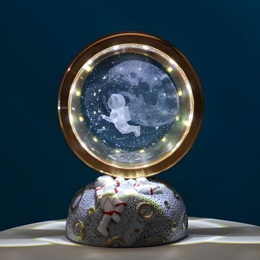 Lampe Cristal Système Solaire 3D avec LED – Globe Astronomique Décoratif image 4