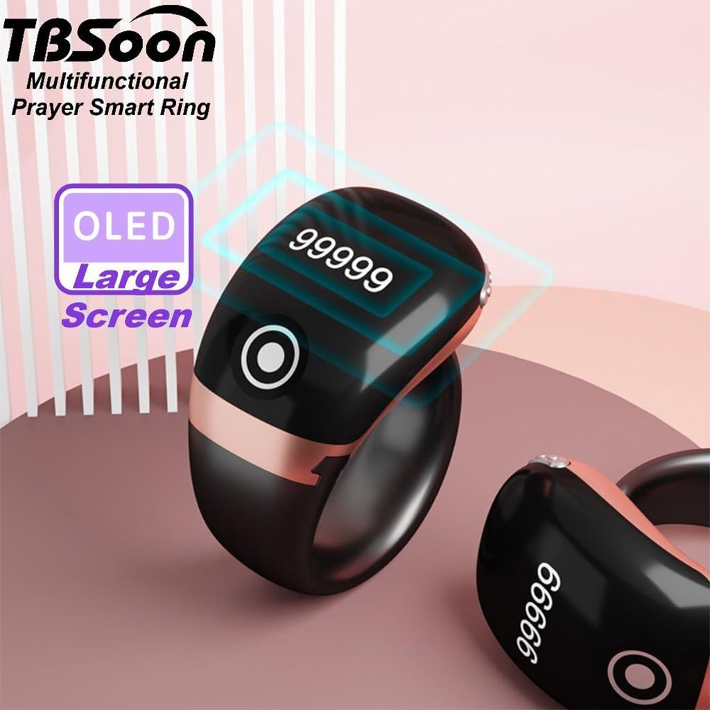 Bague intelligente de Dhikr avec écran OLED – Compteur digital rechargeable image 7