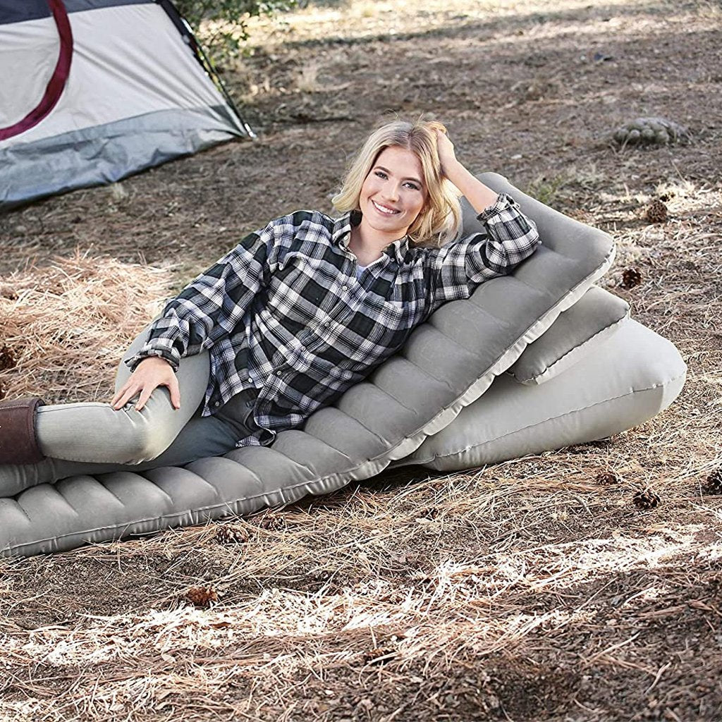 Matelas Gonflable 1 Place avec Oreillers – Ergonomique et Extérieur image 6