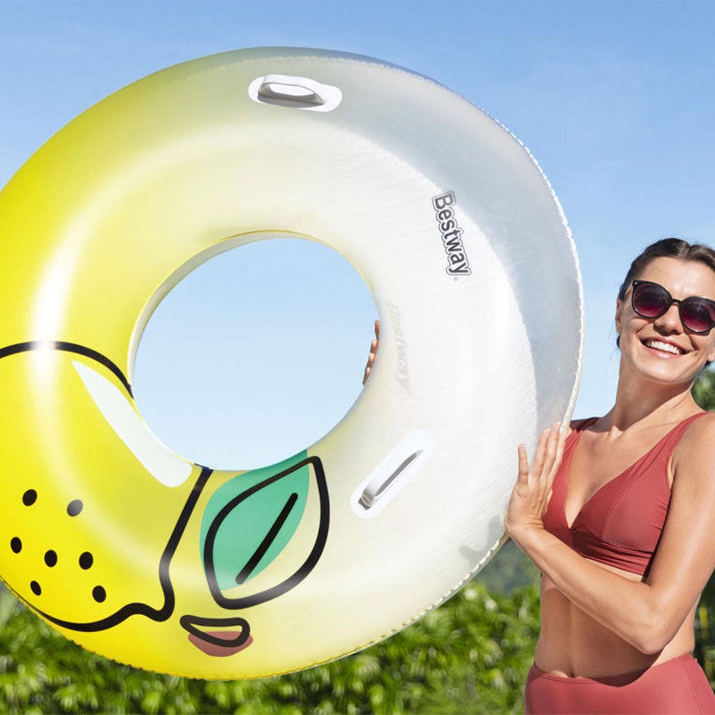 Bouée Gonflable Ronde 114 cm avec Poignées – Bestway 36448 عوامة دائرية قابلة للنفخ مع مقابض – بيست واي 36448 image 4